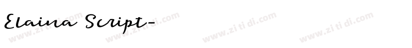 Elaina Script字体转换